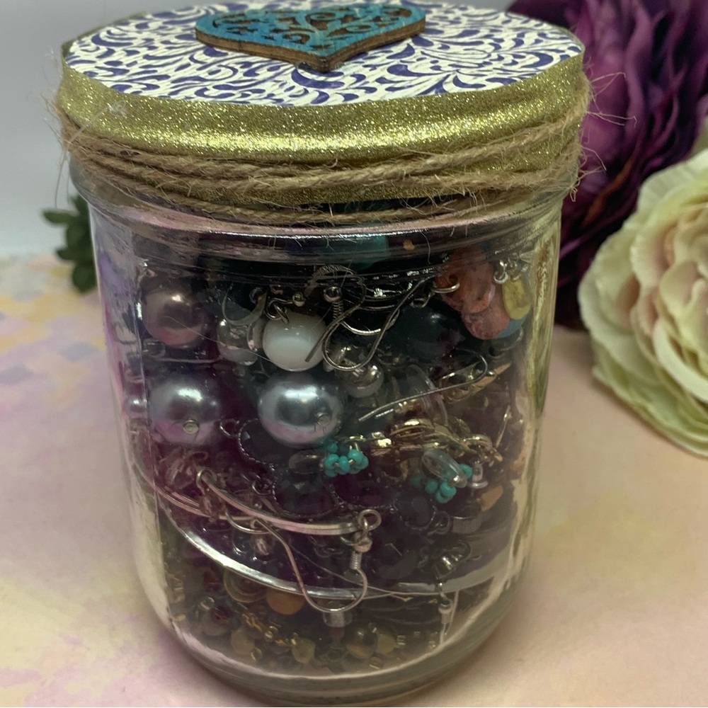 Mystery Earring Jewelry Jar 60+ pairs